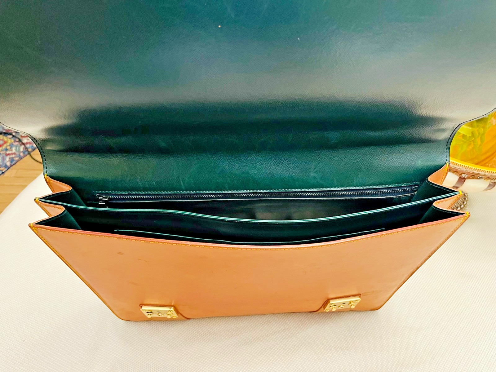 LOUIS VUITTON “SELBIT” NOMADE Leather Briefcase / Satchel / Portfolio – France
