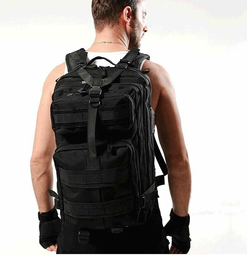 30L Military Tactical Backpack Rucksack Travel Bag for Camping Hiking Outdoor