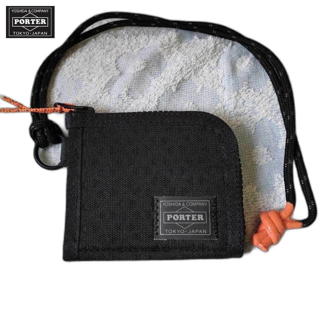 PORTER Hexaria Yoshida & Co. Coin Case with Neck Strap