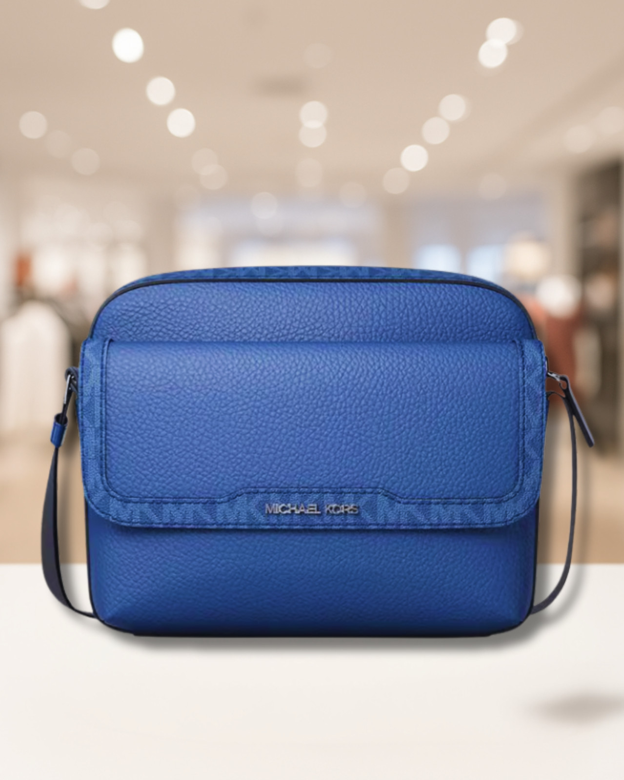 Michael Kors Cooper Men MD Leather & Logo Flap Camera Crossbody Bag Variation