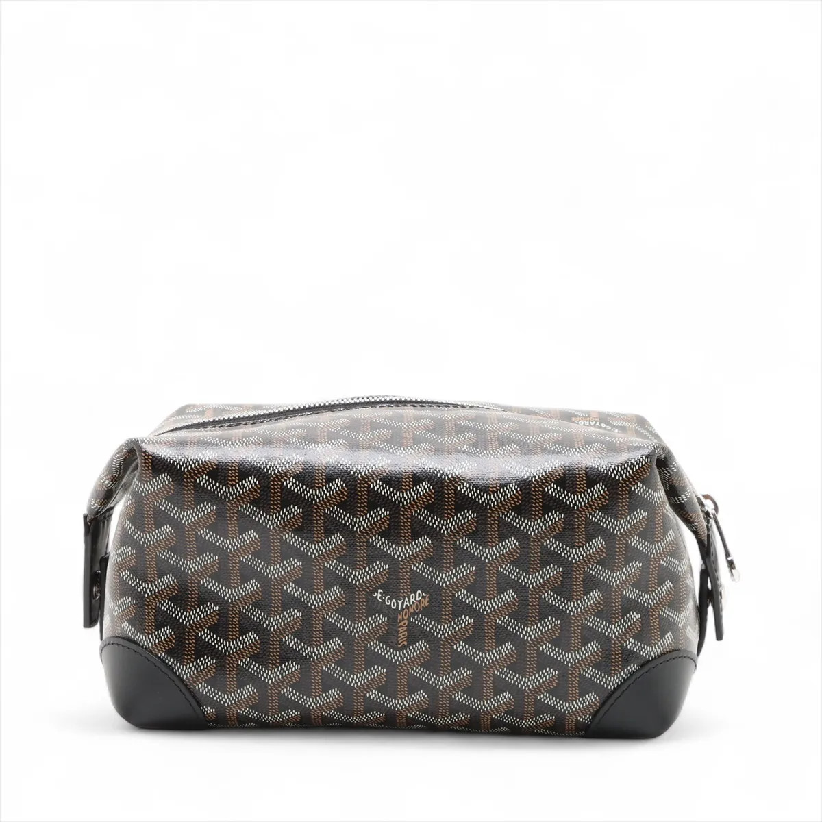 Goyard bowling 25 PVC & leather Clutch bag Black