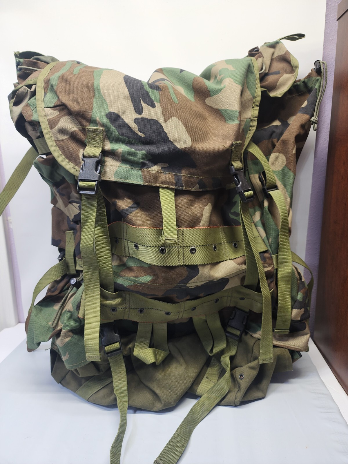 US Military Field Pack Backpack Large Woodland Camouflage