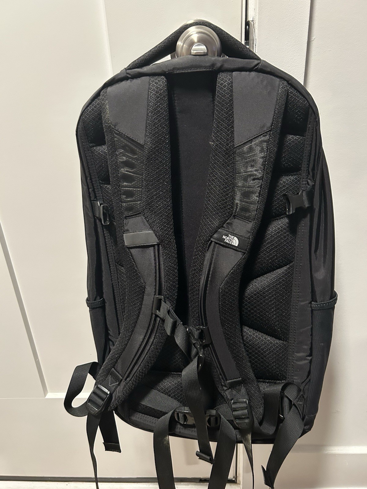 The North Face Fall Line Backpack Black ~ Simply Safe ~ Logo
