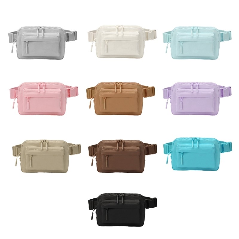 Solid Color Chest Bag Waist Bag Small Crossbody Bag Waist Pack for Unisex