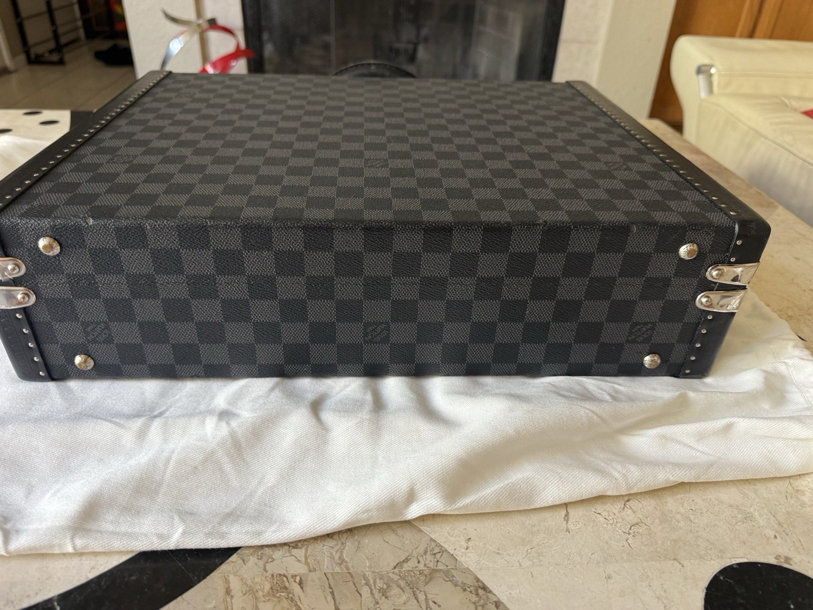 Louis Vuitton PRESIDENT Damier Graphite BRIEFCASE BUSINESS BAG, NO KEY PRESENT