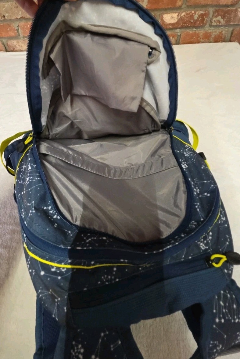 High Sierra Blue Yellow Backpack School Travel Bag Bookbag