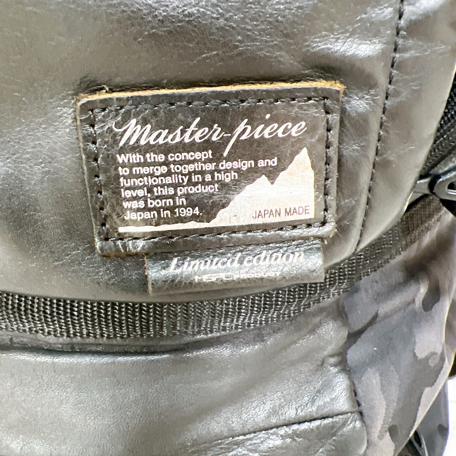 Master Piece ANNIVERSARY LIMITED EDITION BLACK camouflage Back pack Nylon