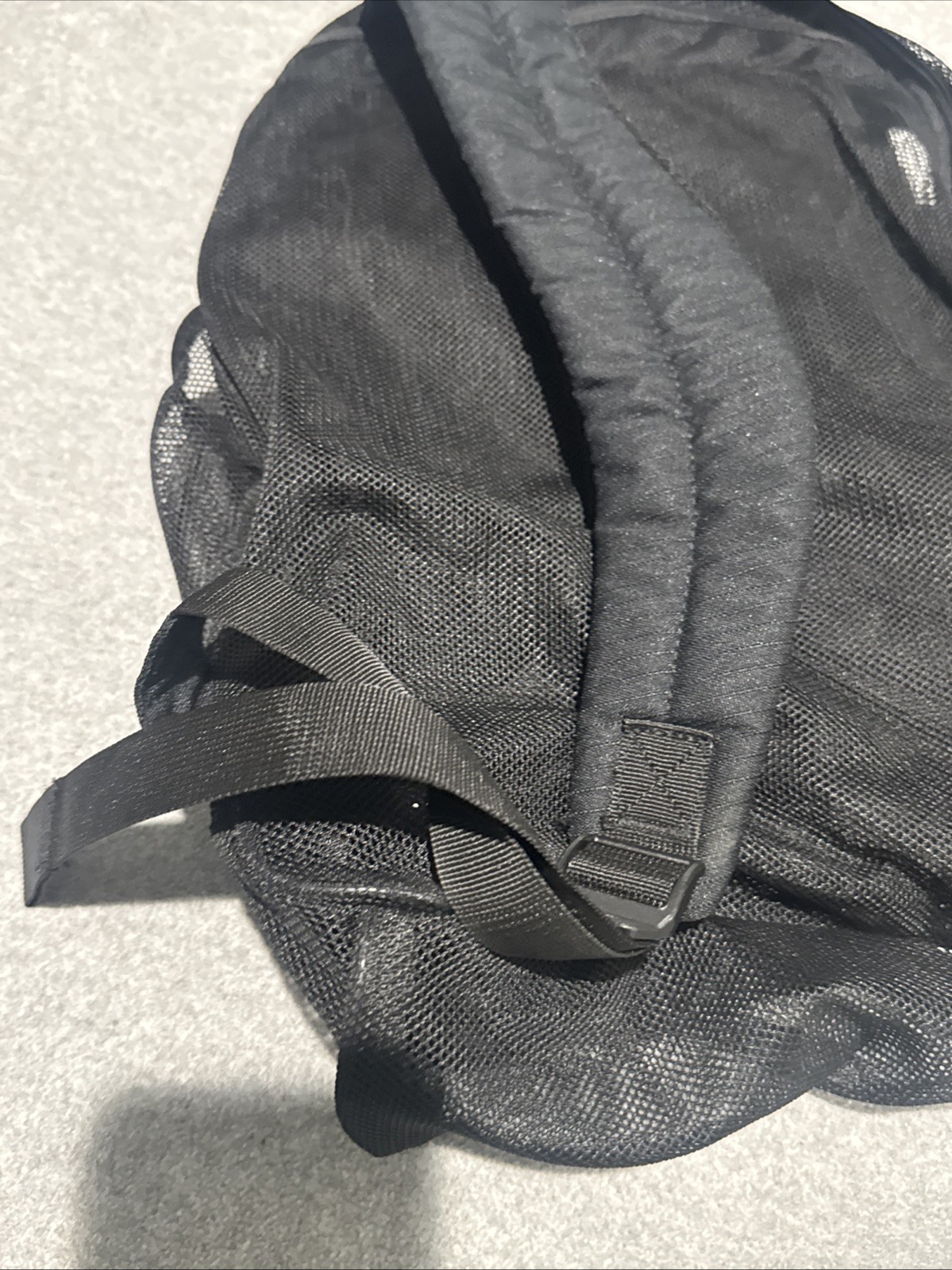 Nike Brasilia 9.0 Mesh Training Backpack Black BA6050-010 See Through 26L NWT