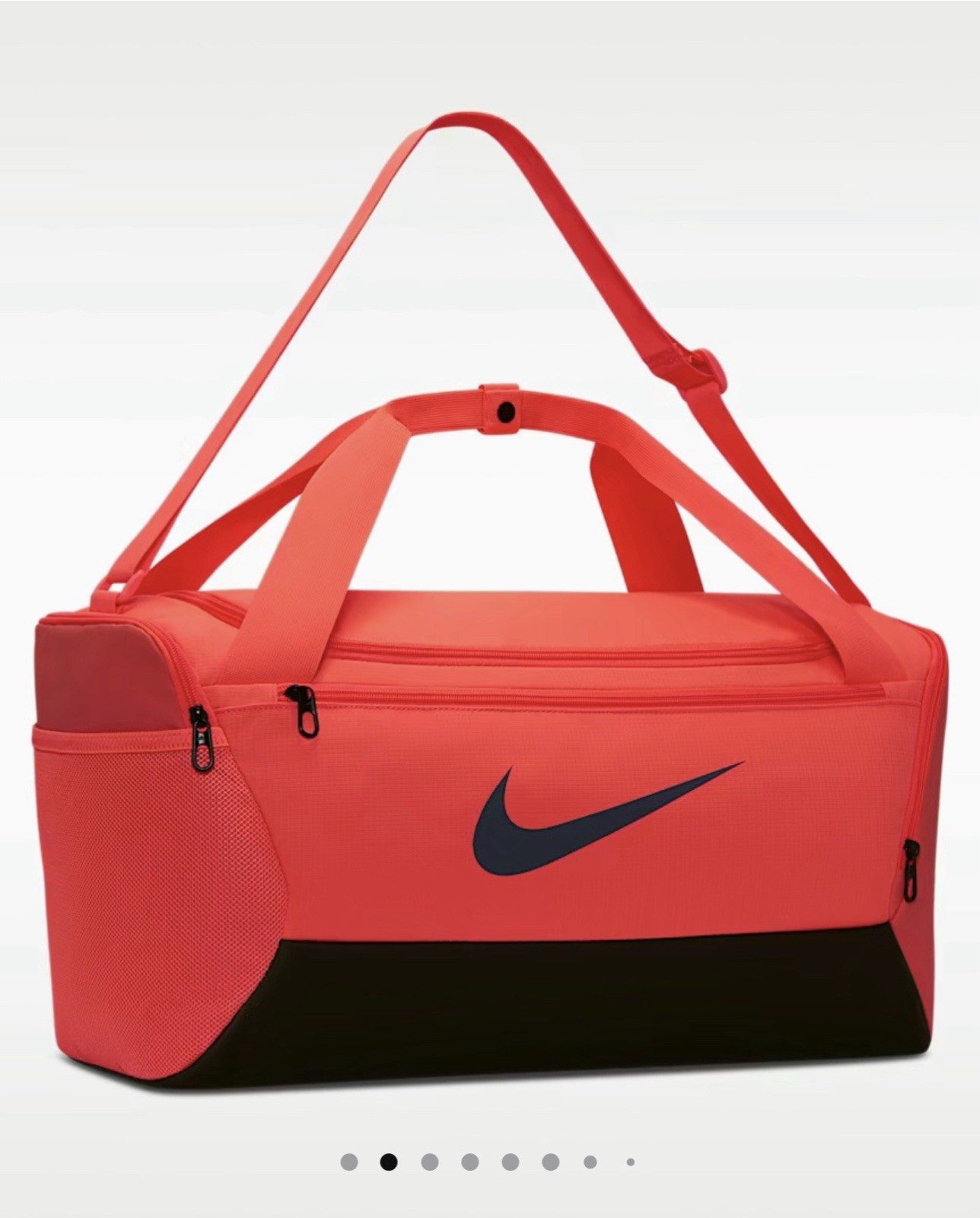 Nike Brasilia Training Duffel Bag (Small, 41L)Hot Lava/Black/Diffused Blue