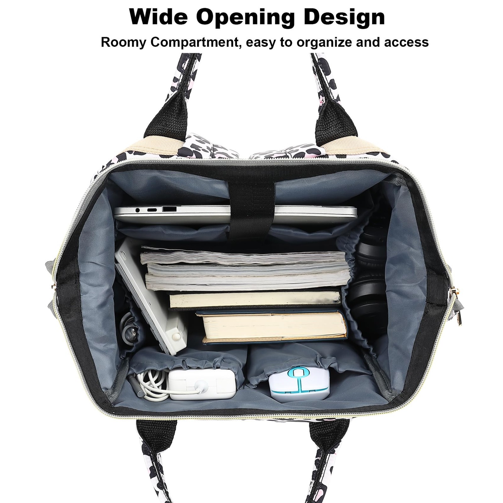 Leopard Laptop Backpack Travel Casual Daypack Fits 15.6 Inch Notebook Mac