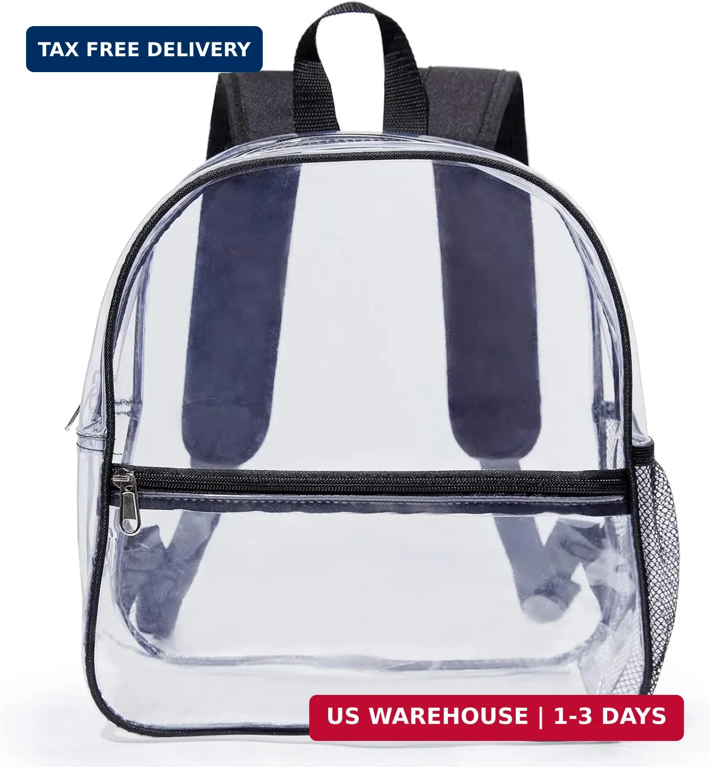 Clear Backpack for Stadium Approved 12×6×12, Small Clear Bag for Stadium Events