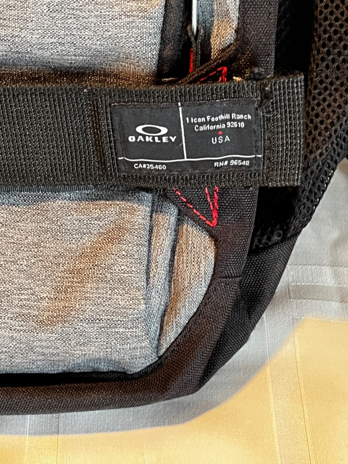 Oakley Backpack Gray Black Large Multi Pocket Laptop School Travel Bag