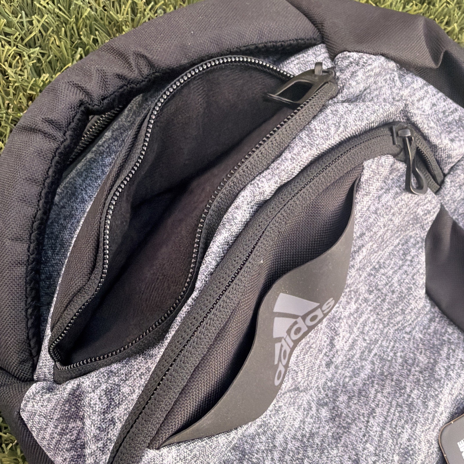 Adidas Aires Load Spring Laptop Backpack Heather Gray Black ClimaCool, FreshPak