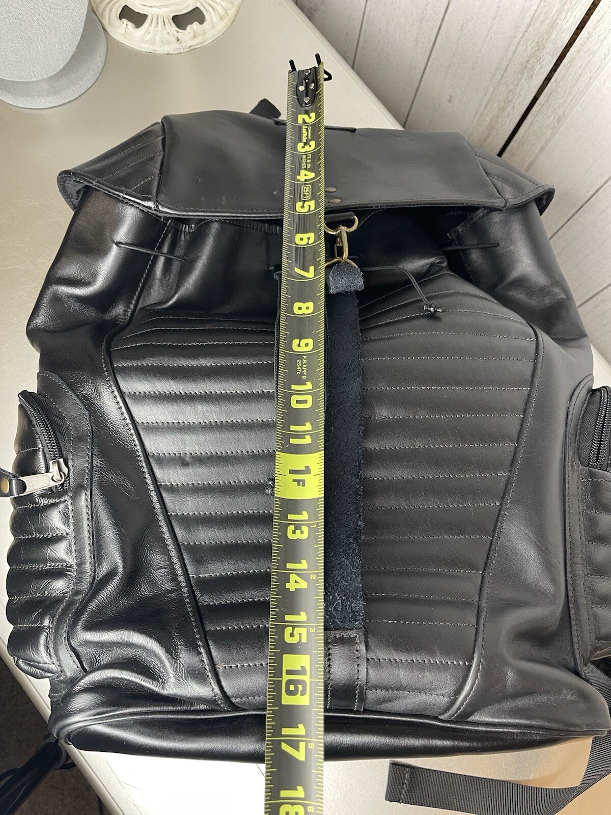 Looptworks Loopt Portland Limited Edition Black Recycled Leather Backpack Bag