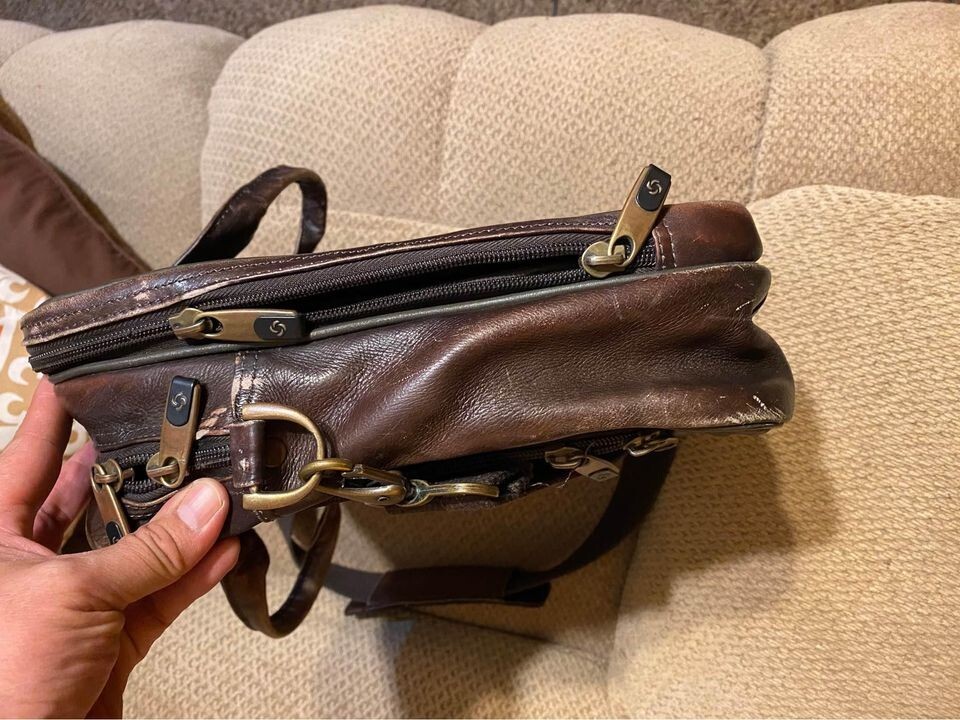 Samsonite Portfolio Briefcase/Laptop Bag inches w strap VINTAGE