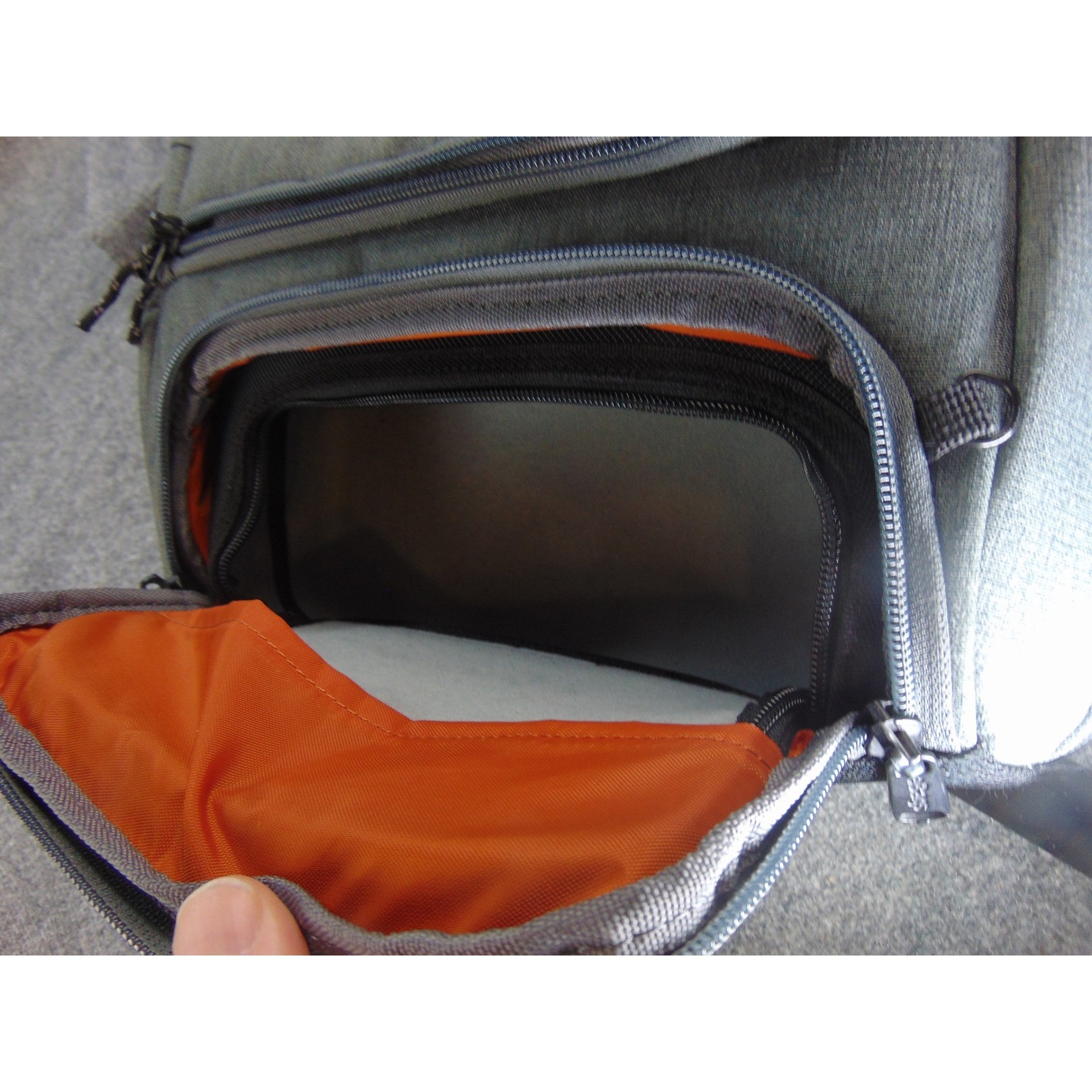 eBags Laptop Backpack Mens Oversized EB2146-15.5 Gray Solid Travel Work Tech Bag