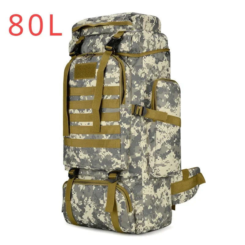 80L–100L Mountaineering Backpack Large Capacity Hiking Camping Travel Outdoor
