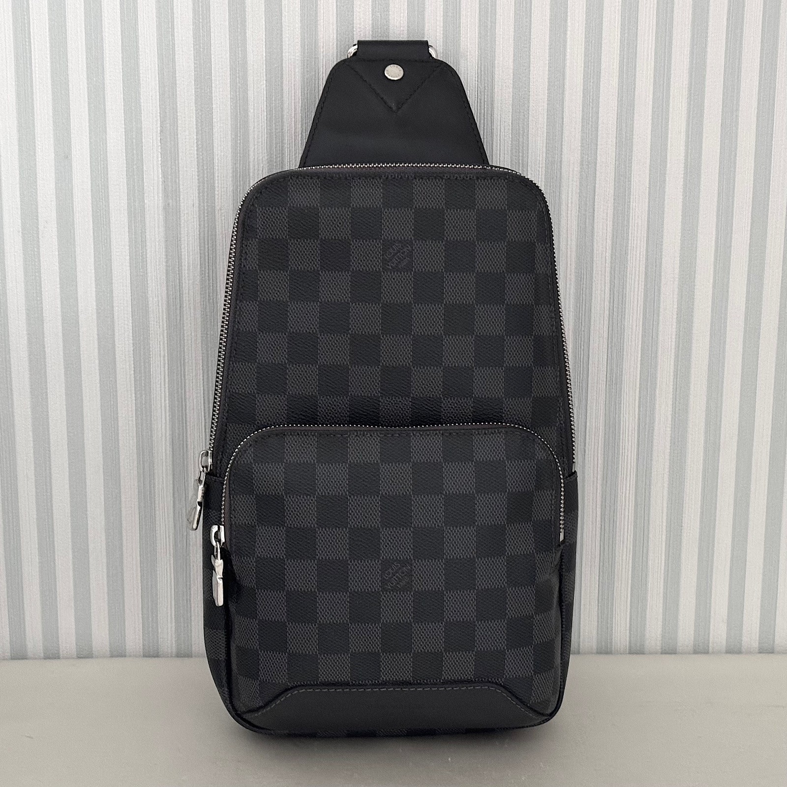 LOUIS VUITTON Avenue Sling Bag N41719 Damier Graphite Backpack shoulder CA1119