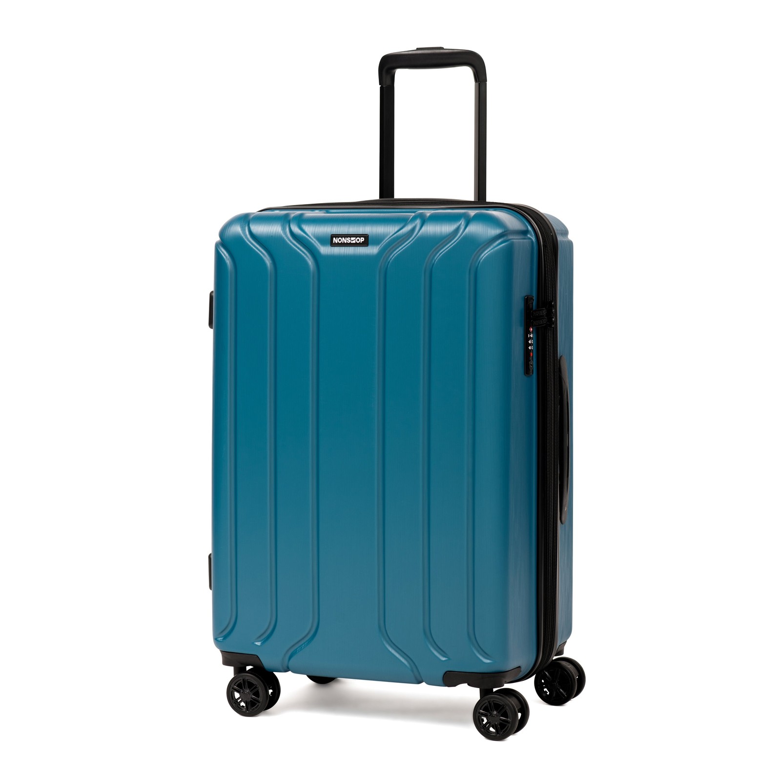 NONSTOP NEW YORK Luggage Expandable Spinner Wheels Teal Medium U5
