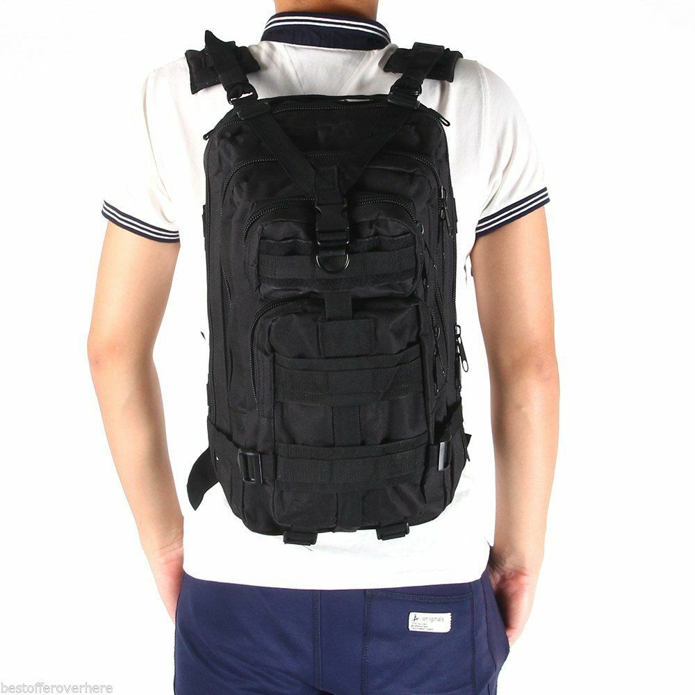 30L Military Tactical Backpack Rucksack Travel Bag for Camping Hiking Outdoor