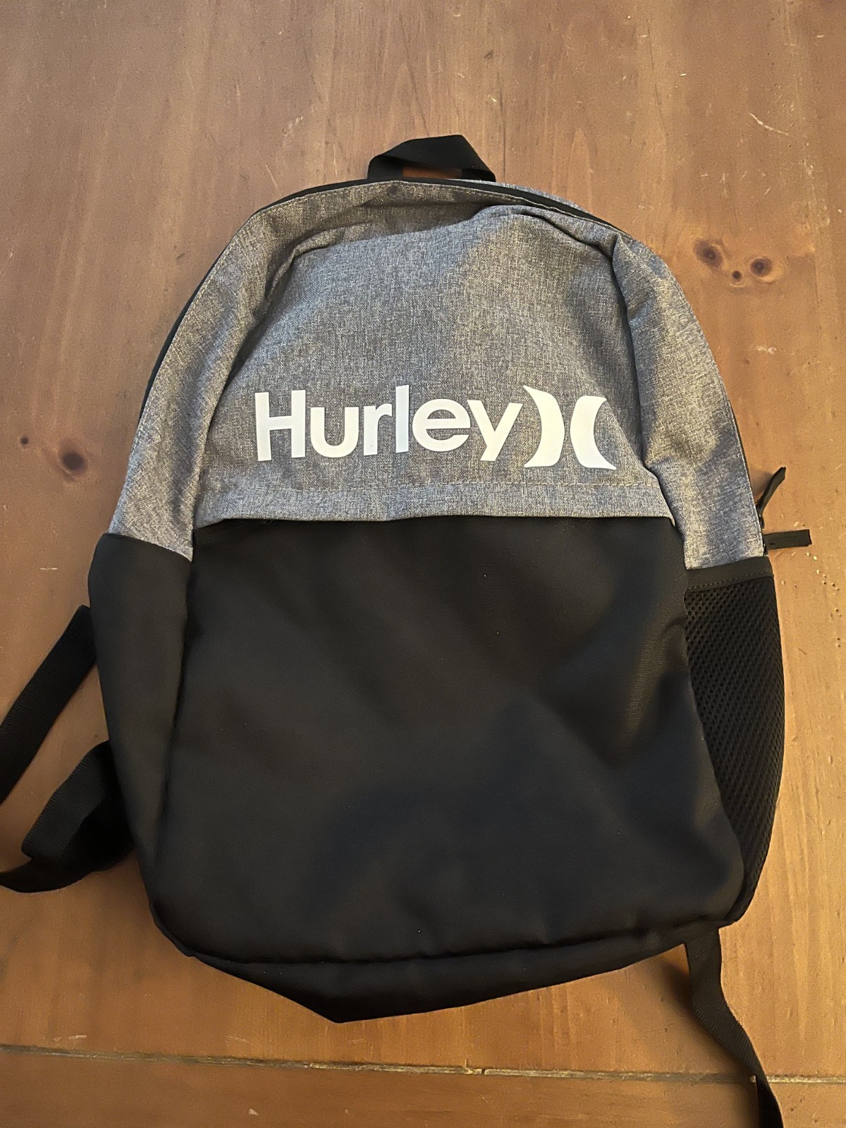 Hurley One and Only Backpack Grey Heather and Clack NWOT
