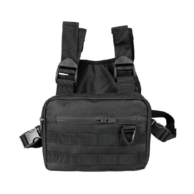 Hip-hop Streetwear Chest Rig Bag Men High Quality Nylon Unisex Chest Bags Casual