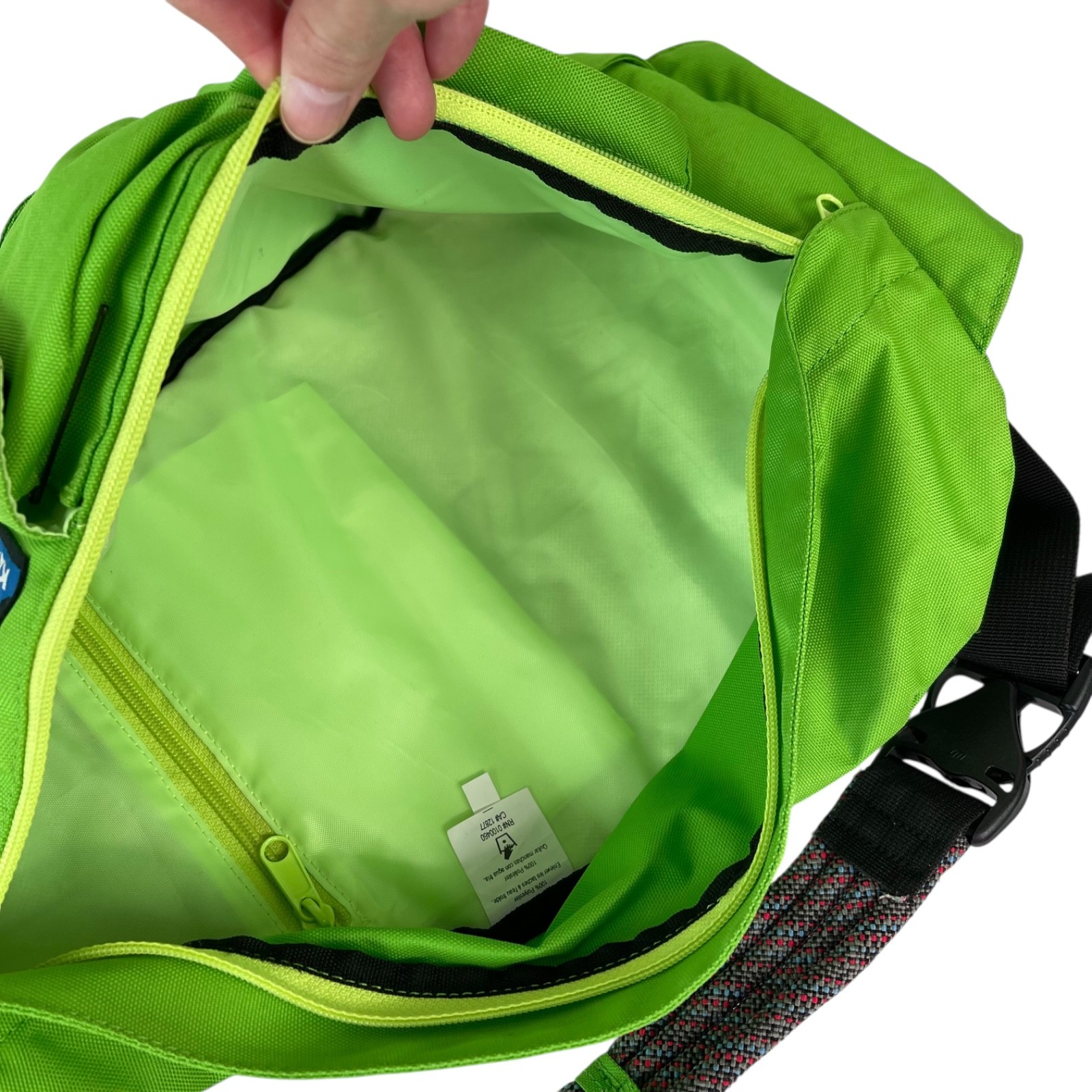 KAVU Rope Bag Lime Green Polyester Sling Backpack Unisex Crossbody Shoulder Bag