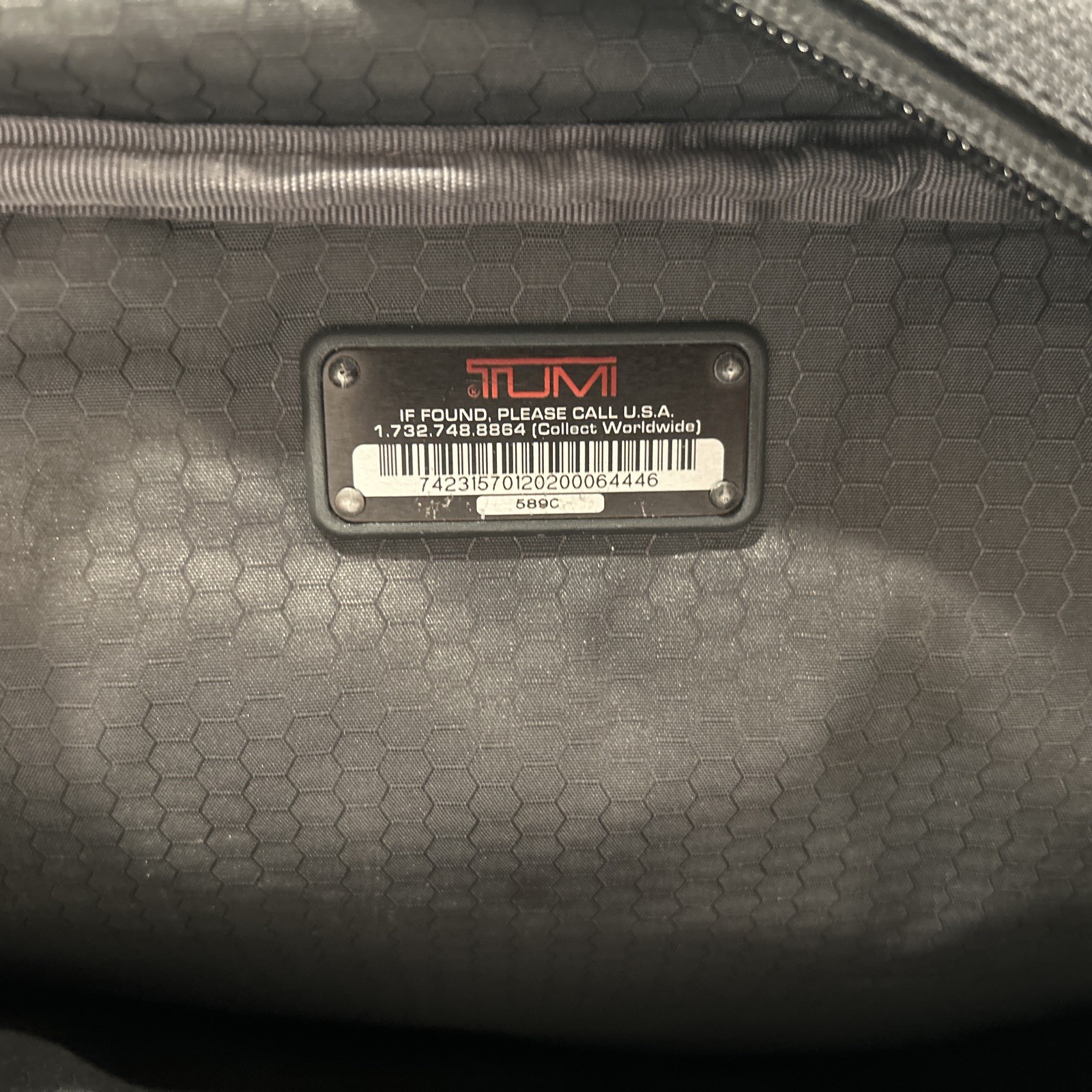 Tumi Alpha Bravo Black Ballistic Nylon Messenger Laptop Bag 589C Organizer