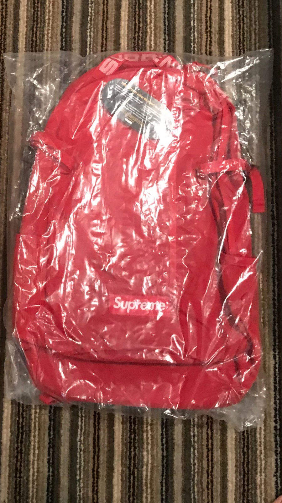 Supreme SS18 Red Cordura 24L Ripstop Nylon Backpack Bag IN HAND!
