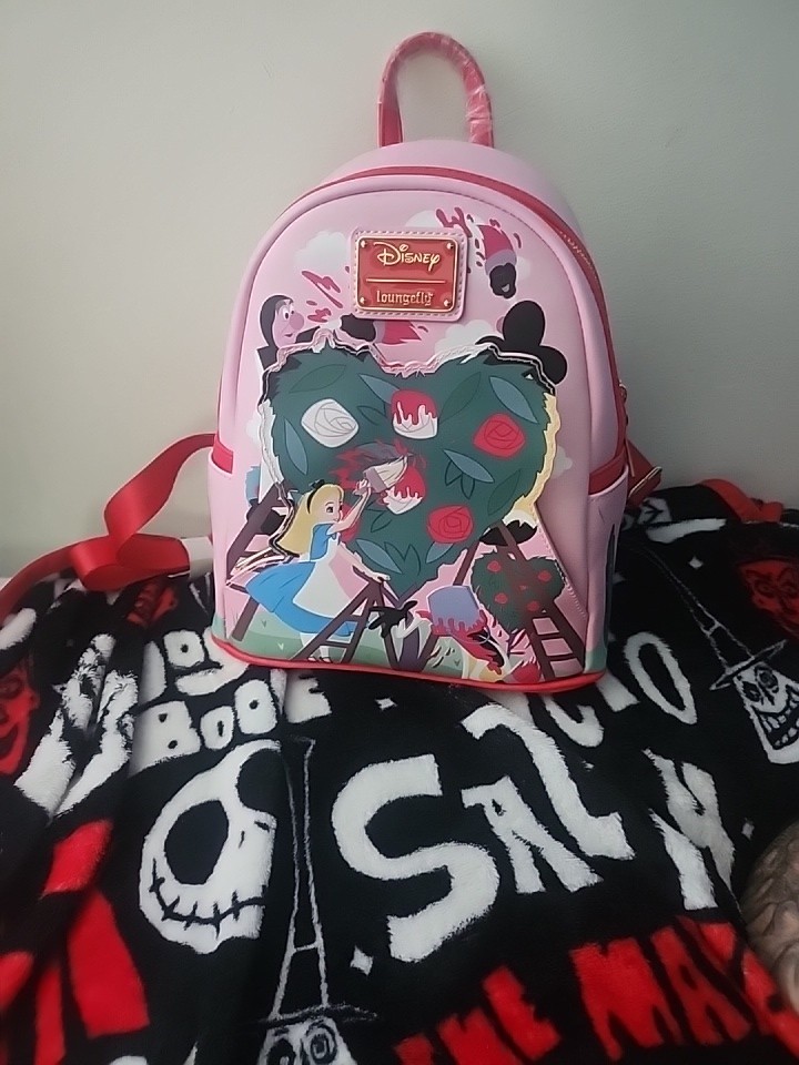 Disney Loungefly Alice in Wonderland Painting the Roses Red Backpack