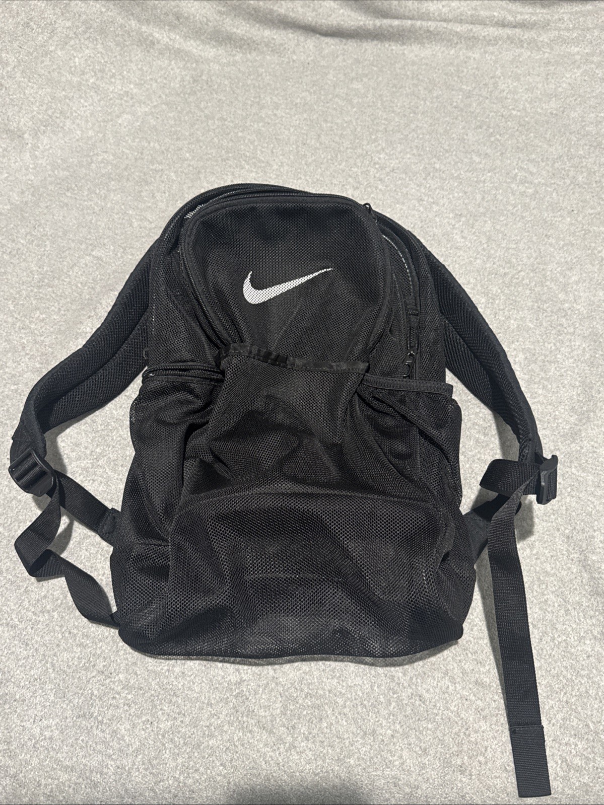 Nike Brasilia 9.0 Mesh Training Backpack Black BA6050-010 See Through 26L NWT