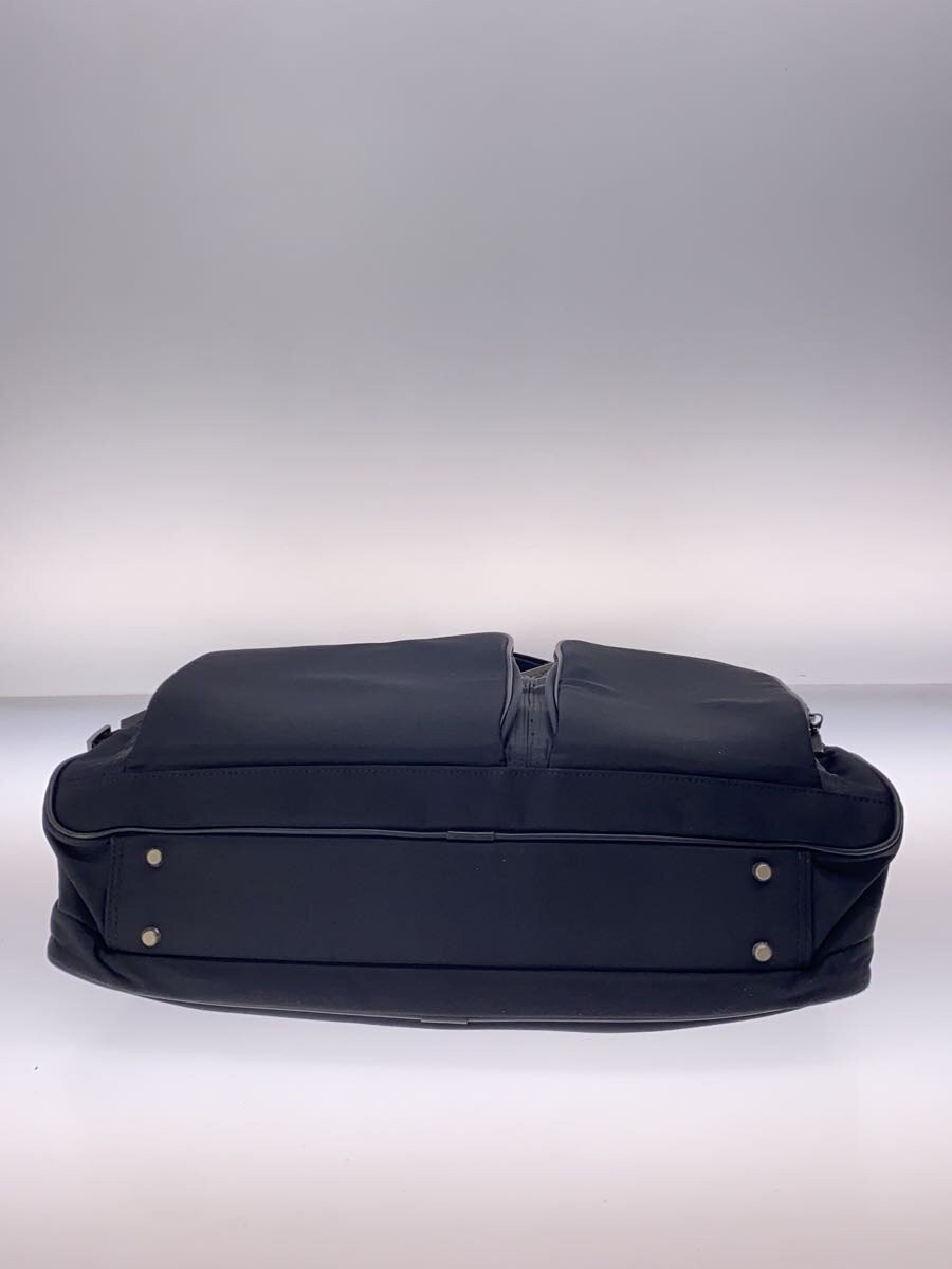 BURBERRY BLACK LABEL Black Briefcase Solid Design Elegant Style