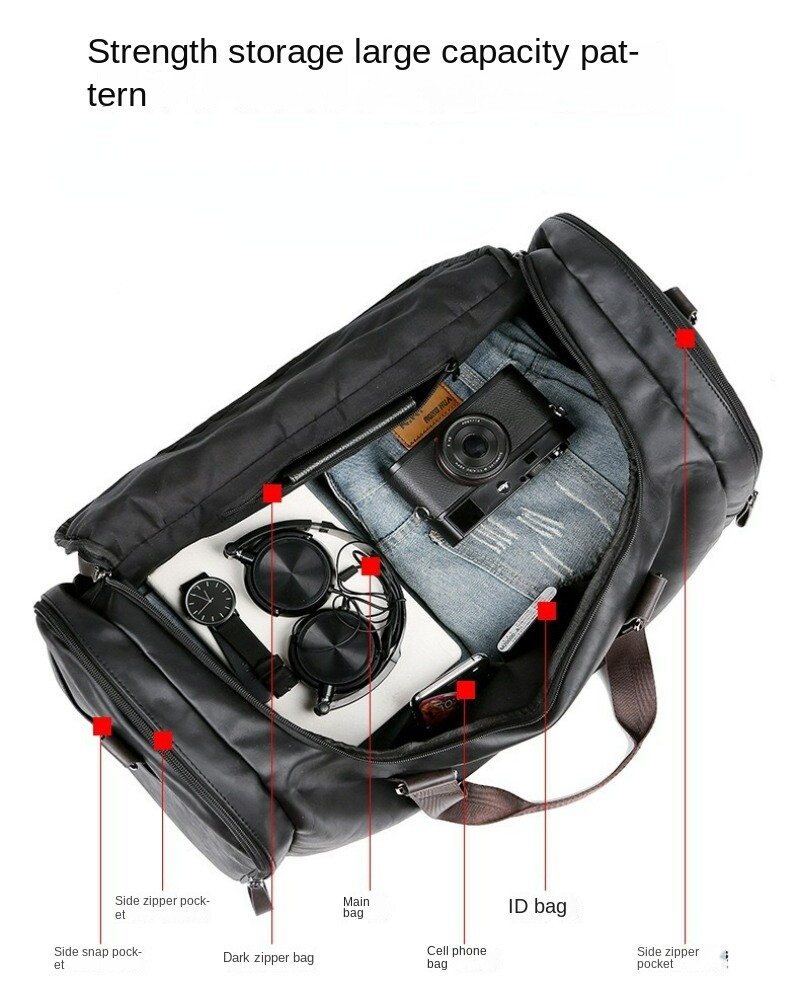 Men’s Large Capacity Multifunctional Business Travel Bag Handbag Shoulder Bag