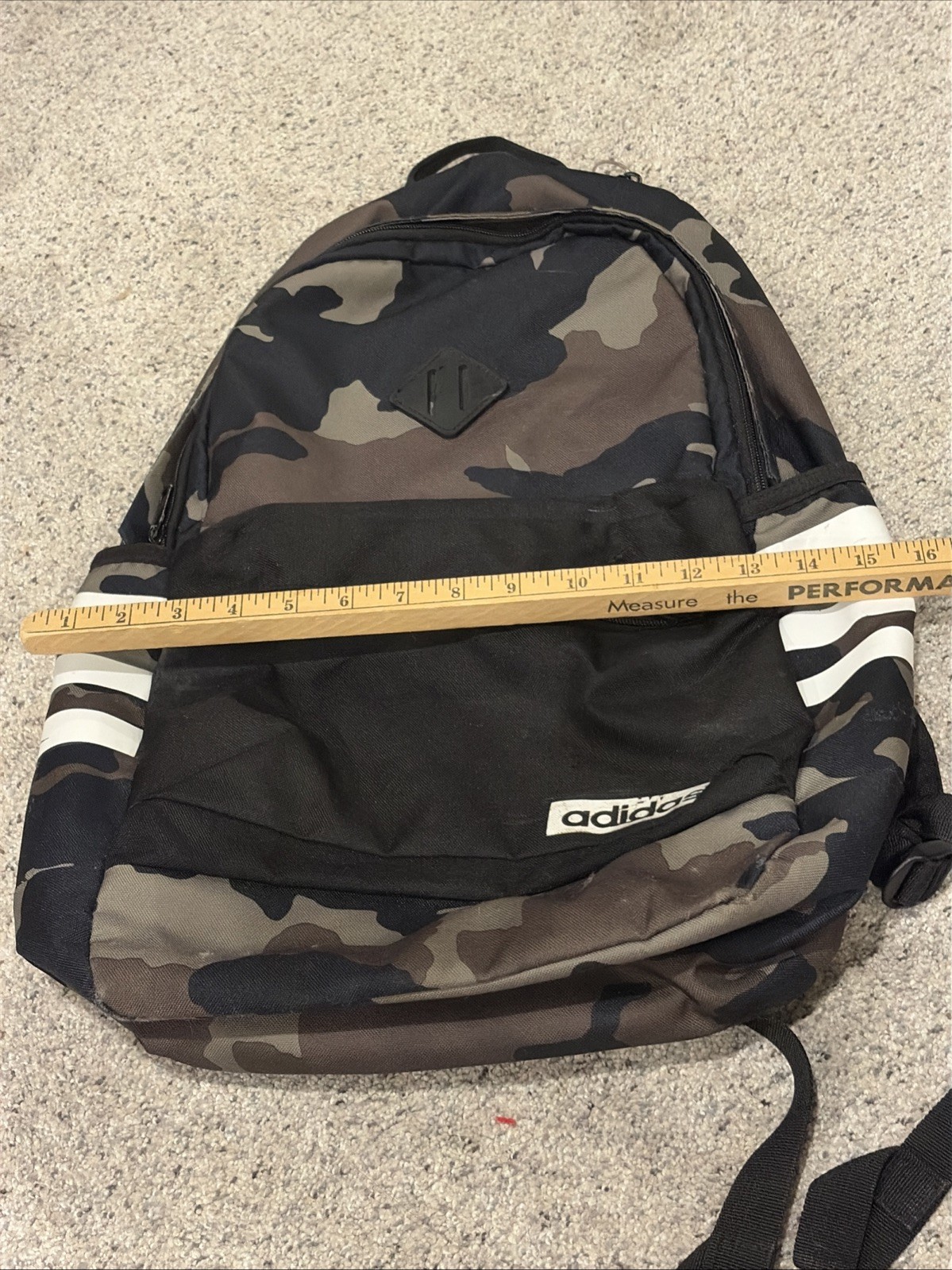 Adidas Classic 3-Stripes III Backpack Legacy Green Camo/Black