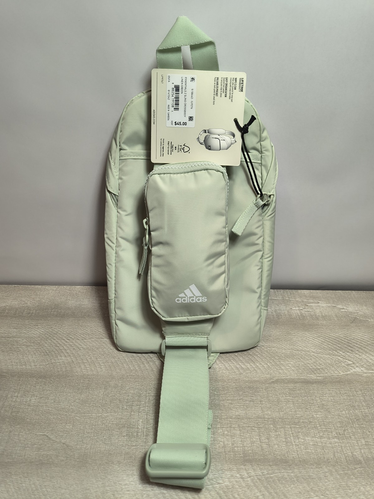 Adidas / ESSENTIALS 2 SLING CROSSBODY Bag / Linen Green / IU9276 / Unisex