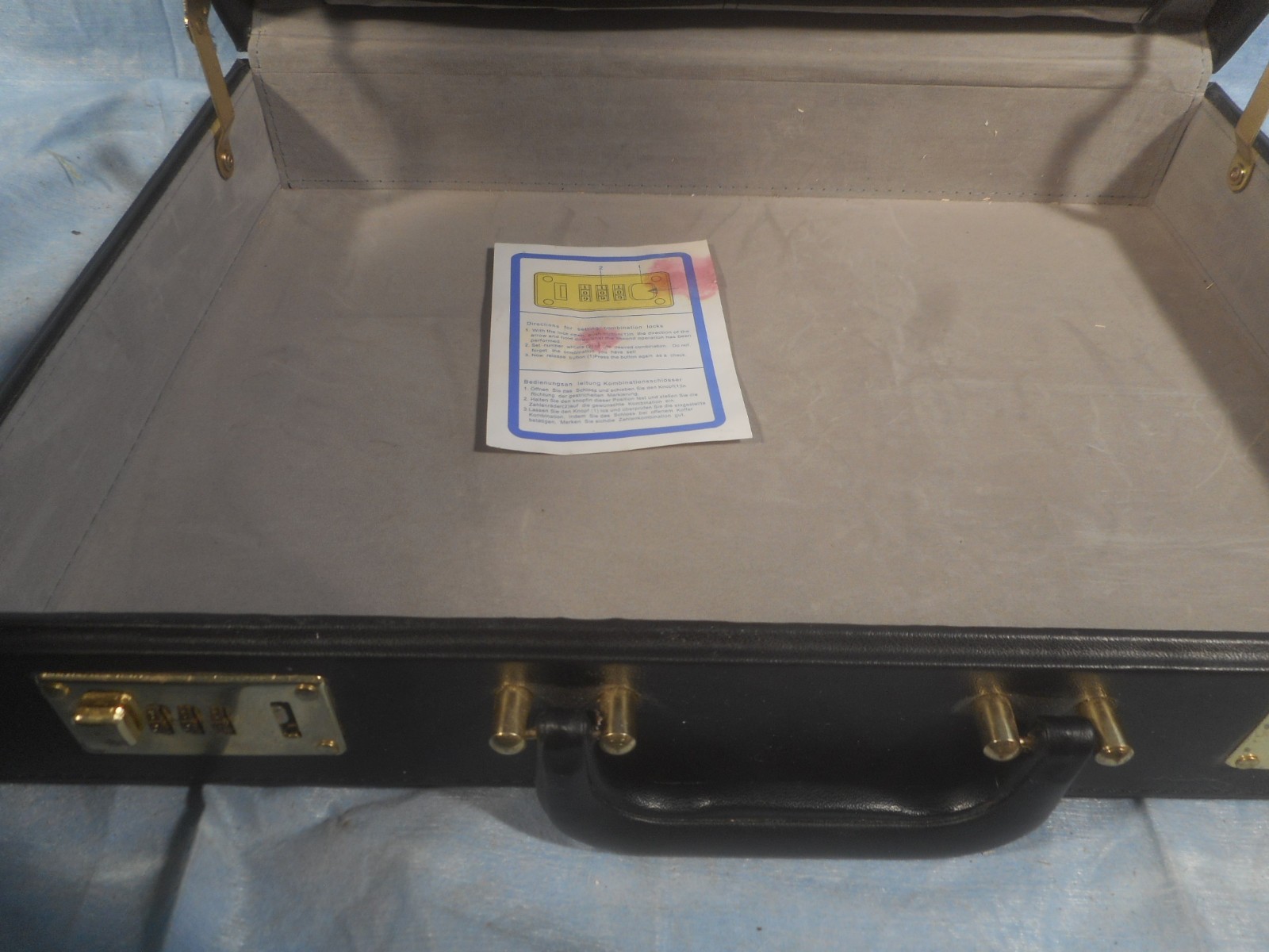 Briefcase with Combination Lock, Inner Pockets, very nice condition :)