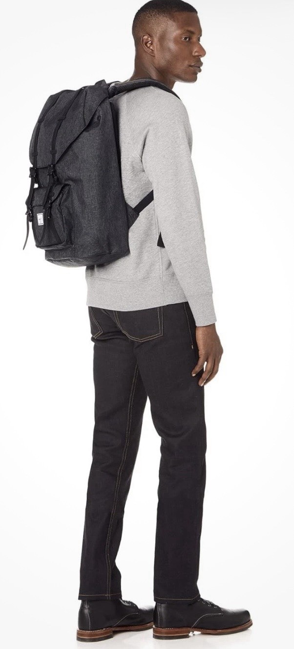 Herschel Little America Laptop Backpack – Crosshatch/Black, Rubber, 25.0L