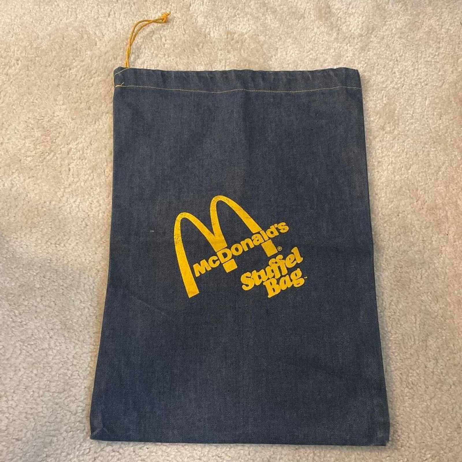 vintage 1970s McDonald’s denim “Stuffel Bag”