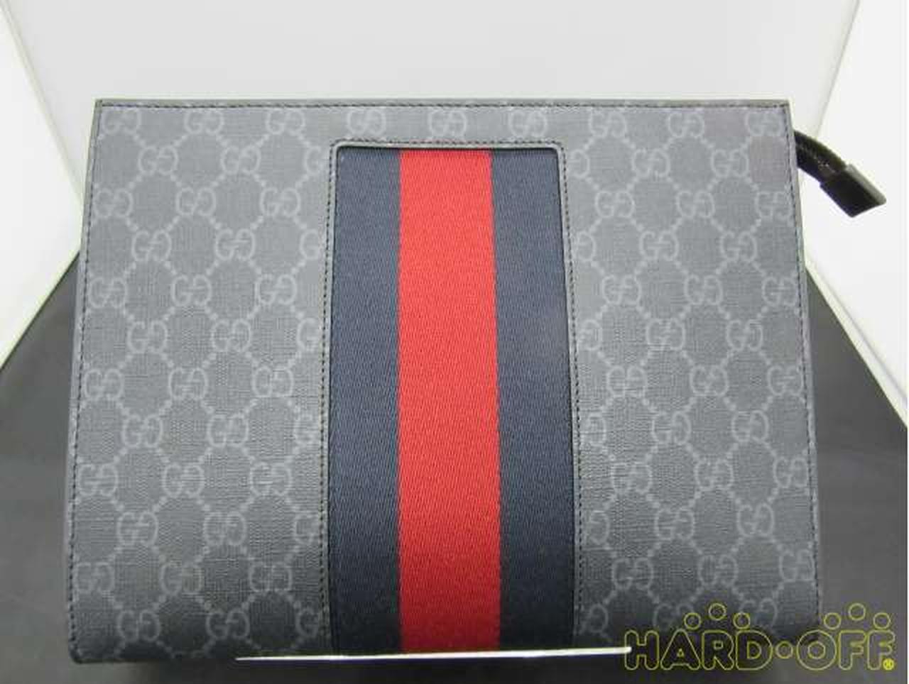 GG Black Pouch Model GG Supreme Canvas GUCCI