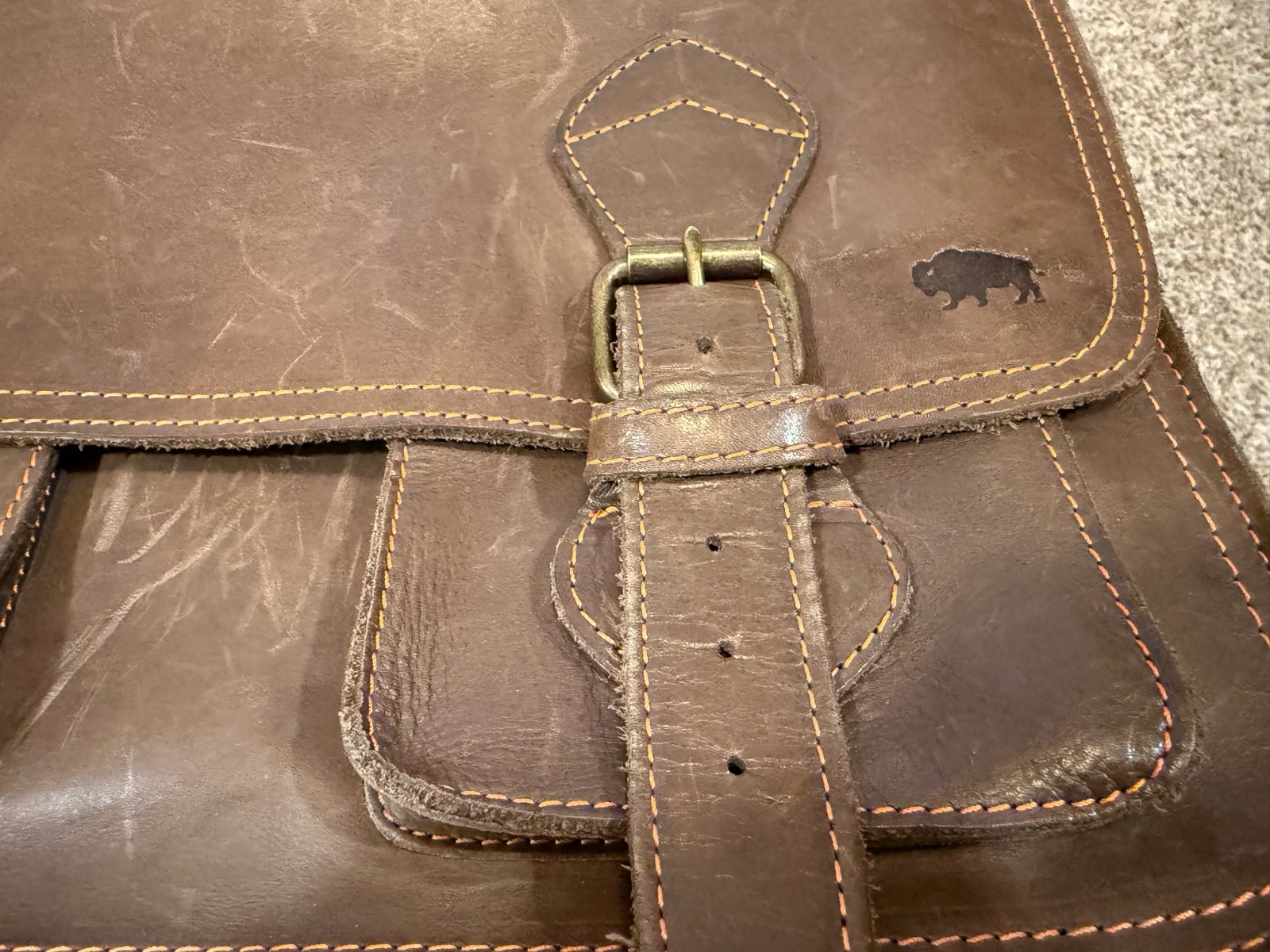 Buffalo Jackson Roosevelt Messenger Briefcase