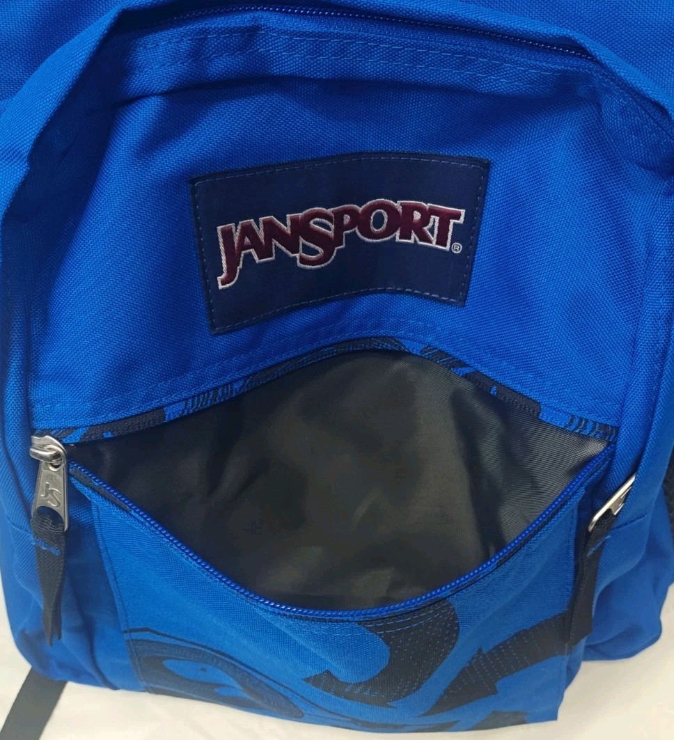 JanSport Big Student Backpack Royal Blue DJ Turntable Graphic Pack TDN7 T475 New