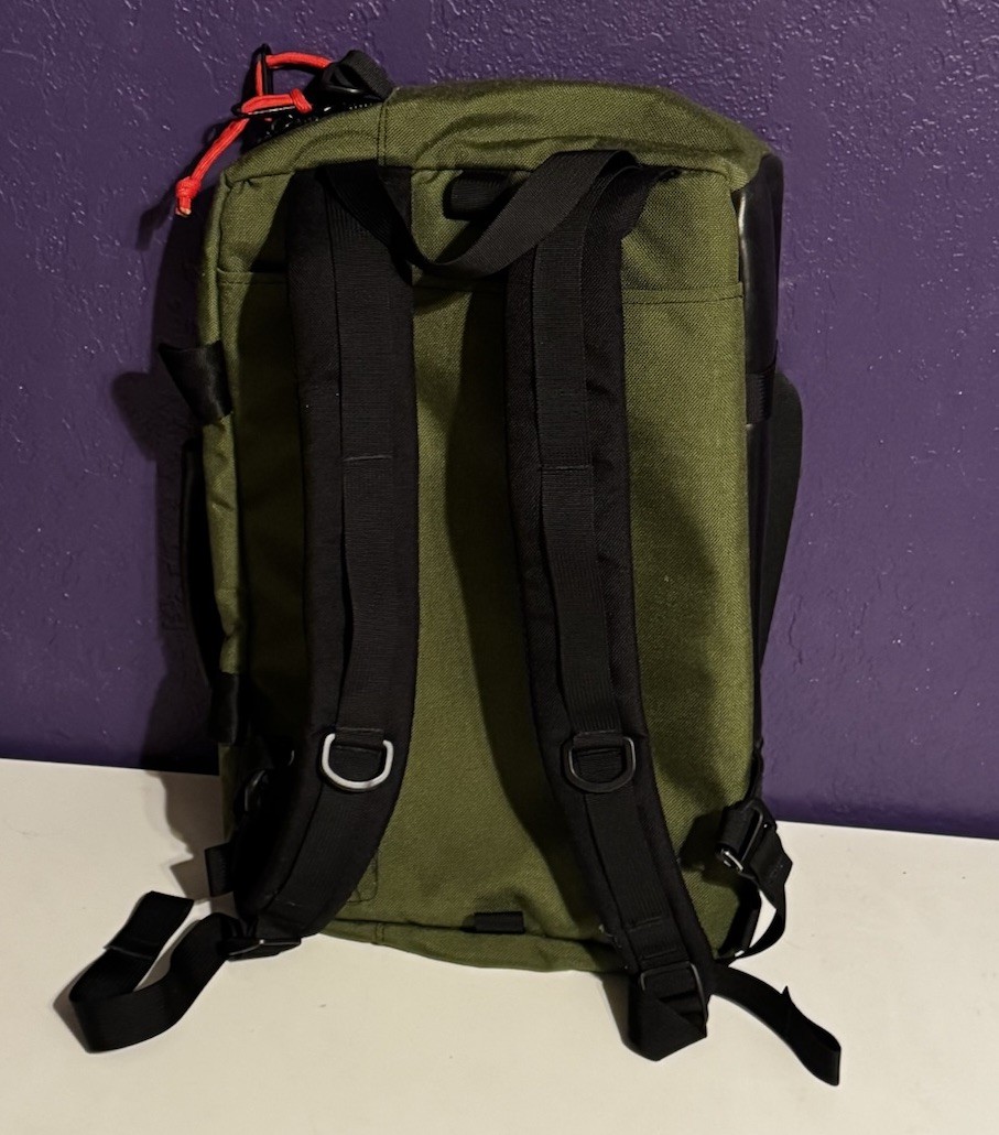Topo Designs Commuter Briefcase Convertible Backpack Olive Green Huckberry Rare