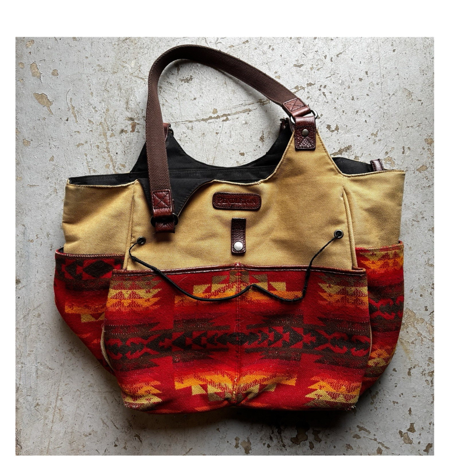 Pendleton Geometric Red Western Aztec Shoulder Bag