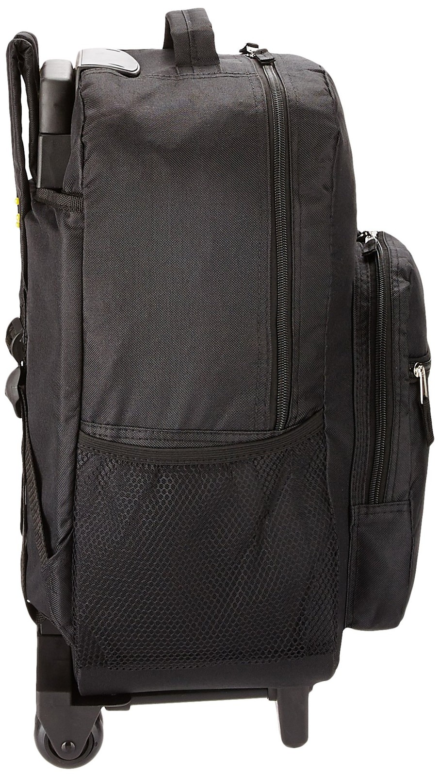 Luggage Rolling Backpack With Double Wheels Shoulder Straps Pocket Organizer 17l