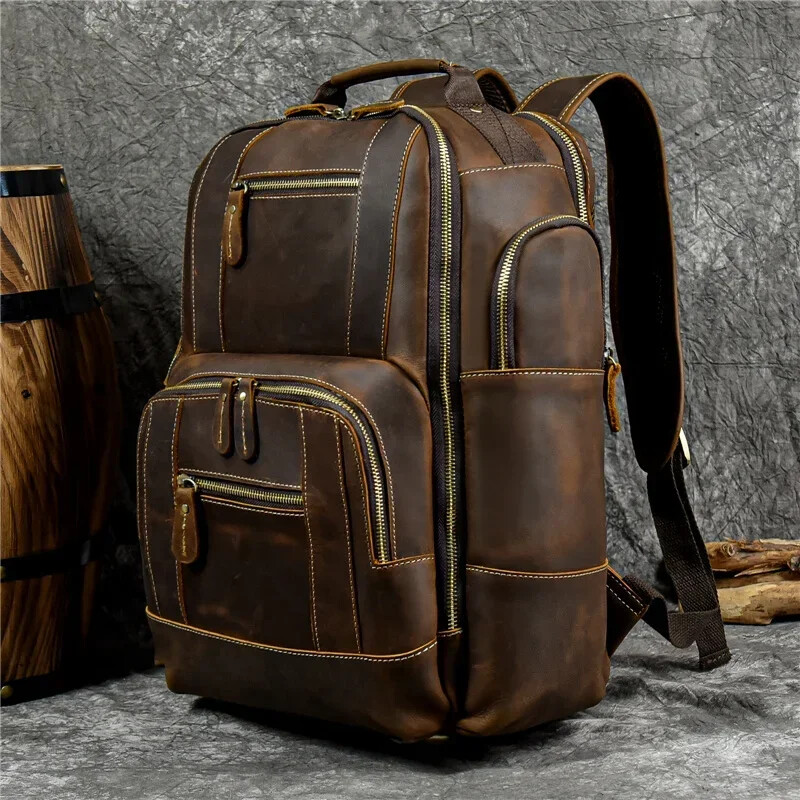 Bags Men’s Backpack Backpack Travel Backpack School Bag Men Leather Daypack