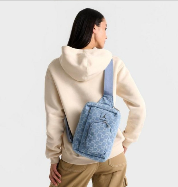 Jordan Monogram Denim Crossbody Bag 23 Logo MA9062-571 Limited Edition New