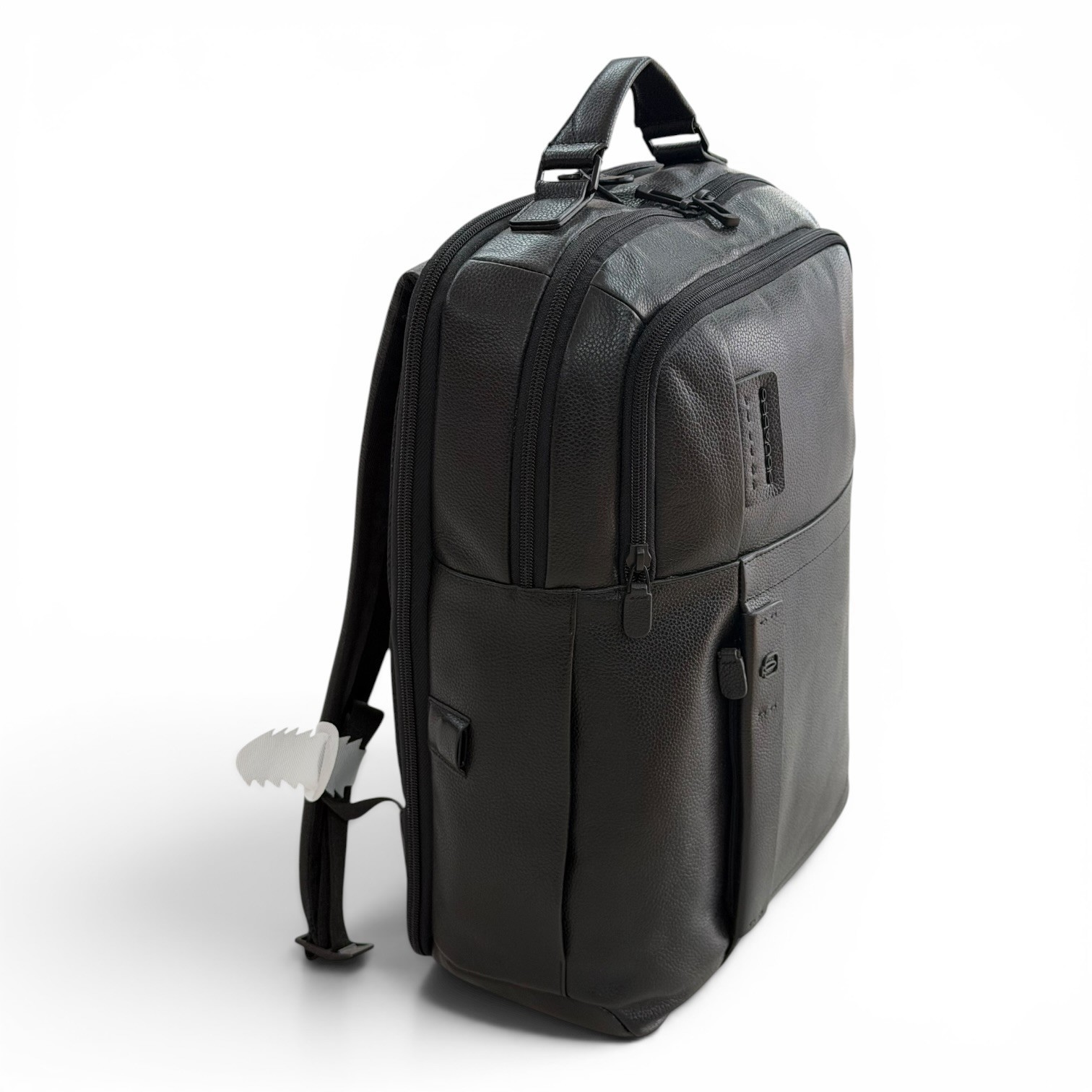 PIQUADRO men’s backpack leather backpack with computer made in Italy notebook