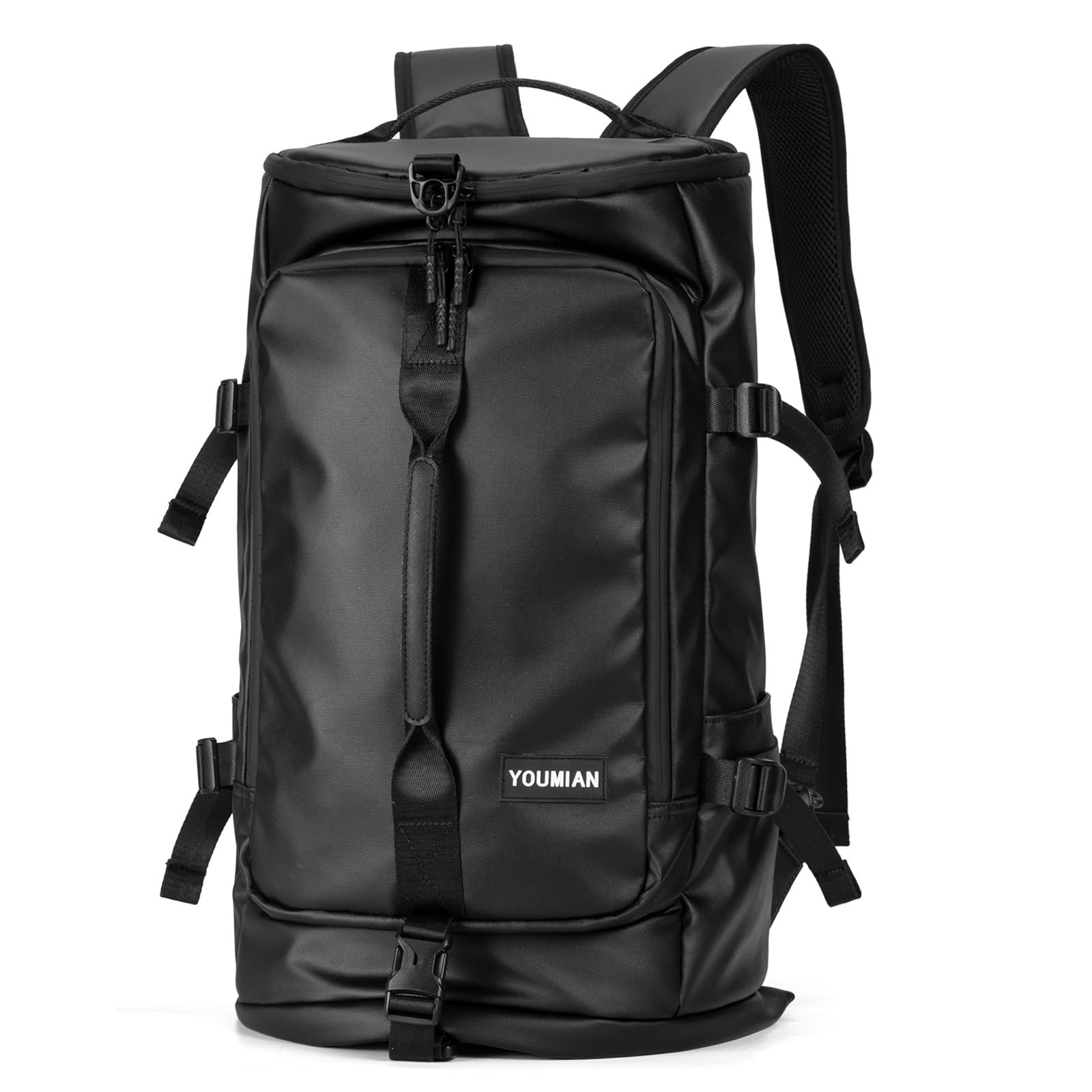 Gym Duffle Bag 3 IN 1 Travel Backpack 40L Waterproof Shoe Compartment for Men…