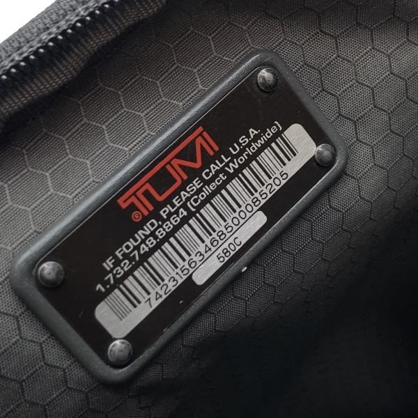 TUMI Camera bag Black Nylon Leather Men Shoulder bag