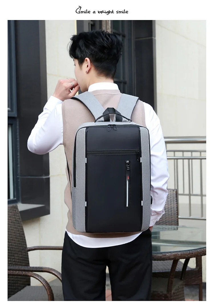 Business Backpack Waterproof, Men USB 15.6 Inch Laptop, school Backpack .